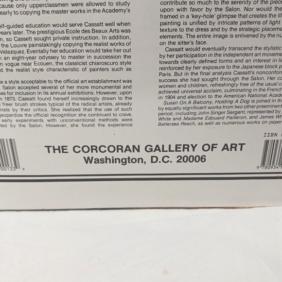 Fine Art Puzzle Mary Cassatt Susan on a Balcony Holding a Dog 500+ pcs NEW NIP - Picture 4 of 9